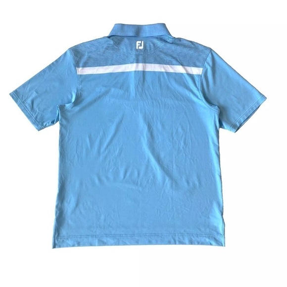 FootJoy FJ Performance Golf Polo Shirt Mens XL Blue Short Sleeve - Picture 3 of 8